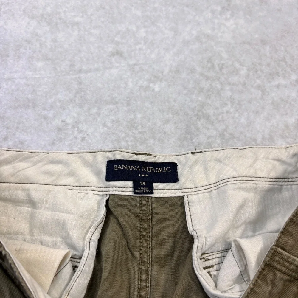 Banana Republic Size 36 Khaki Cargo Shorts Utility Y2K Gorpcore Mens